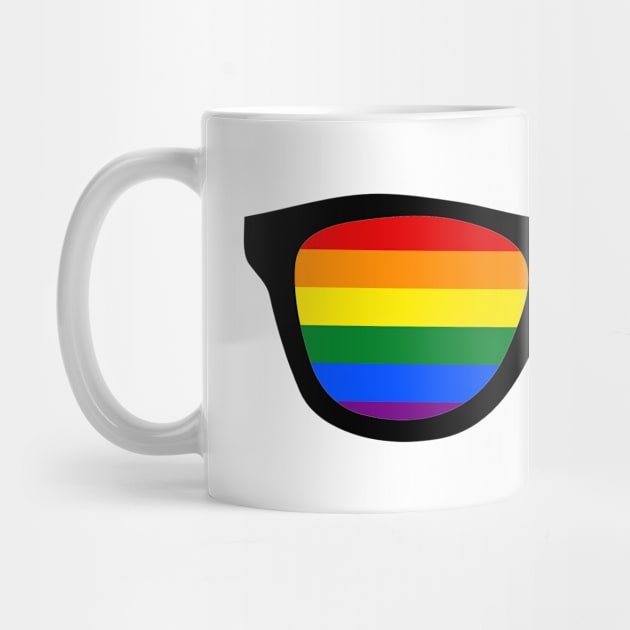 LGBT rainbow glasses by KazSells